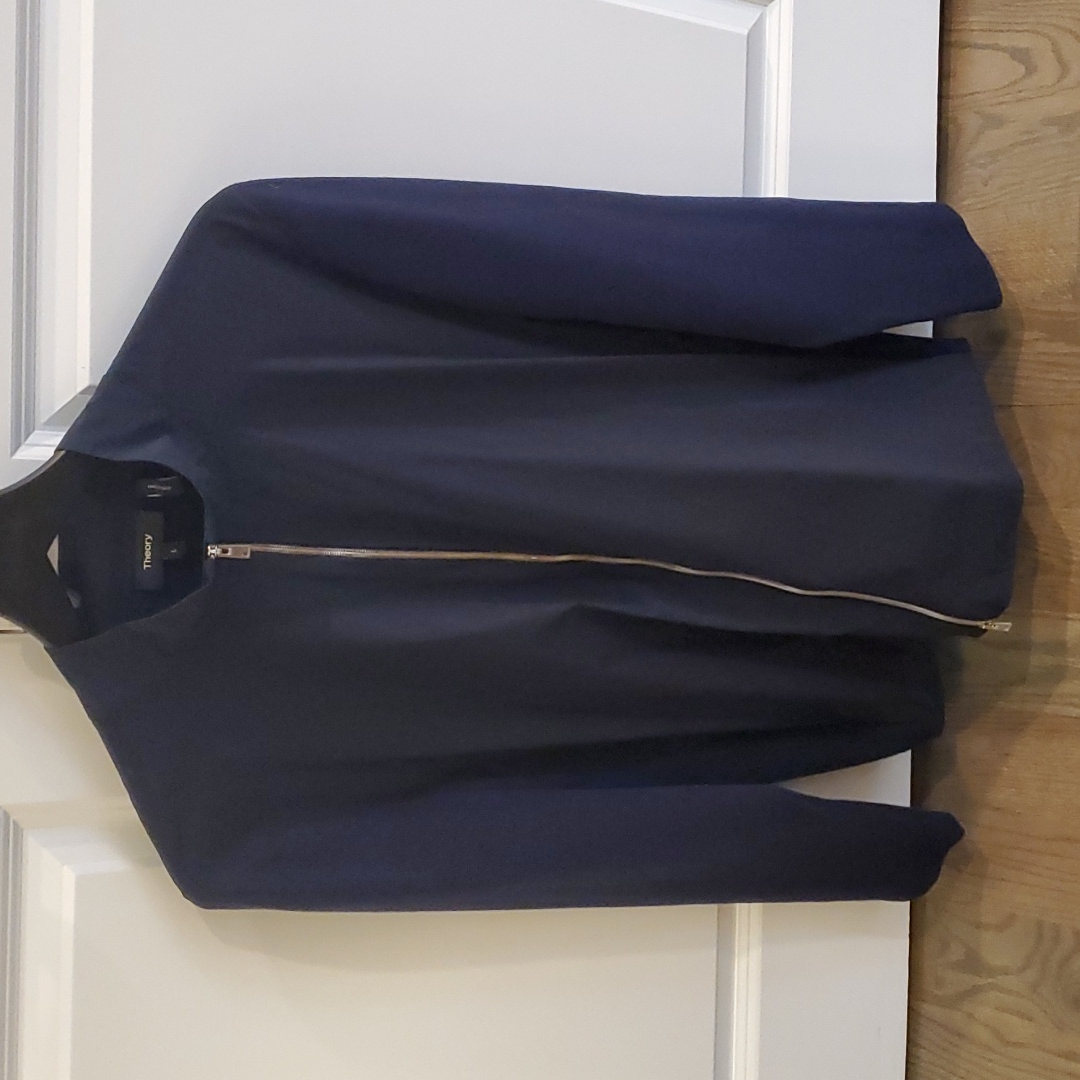 Theory Bellvill Pk Fine Bilen Jacket Eclipse Navy